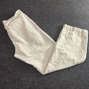 REI Men's Outdoor Hiking Pants Size 32L‎ Beige Cotton Nylon Blend Hole Damage